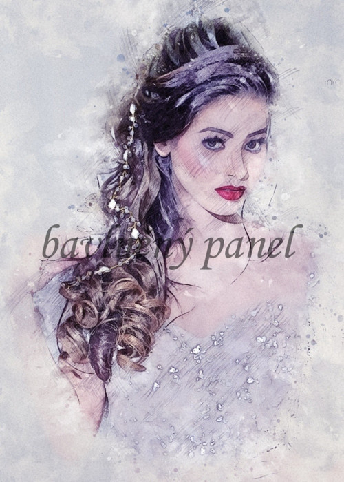 Bavlněný panel Akvarel 312