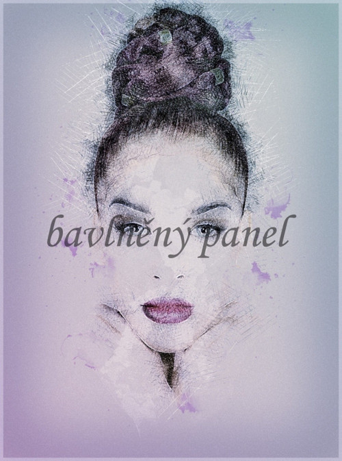 Bavlněný panel Akvarel 314