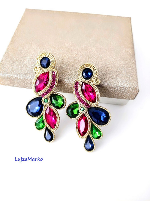 Johana soutache / sutaš náušnice