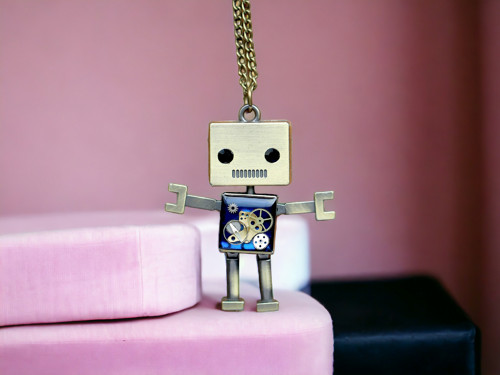 Robot - náhrdelník — foto 1