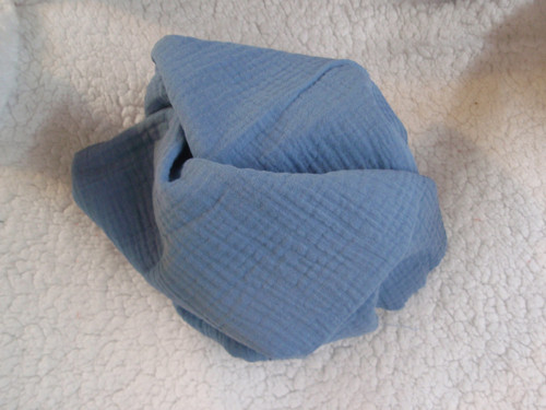 Metráž mušelín blue jean (modrý) — foto 1