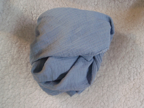 Metráž mušelín jeans (modrý)