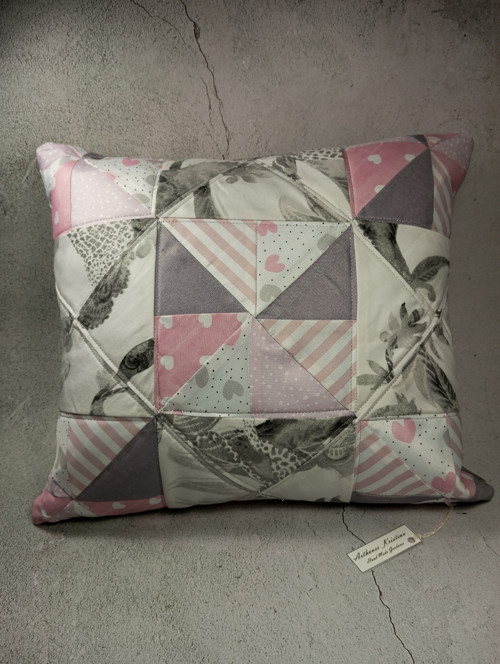 Polštář s povlakem - Pink Patchwork