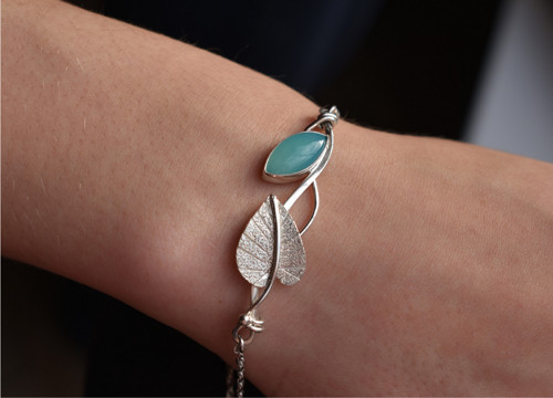 Náramek aqua chalcedon — foto 1