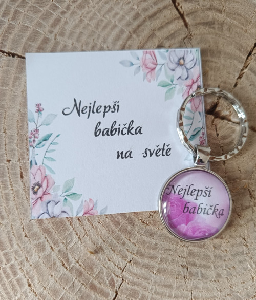 Přívěšek na klíče pro babičku