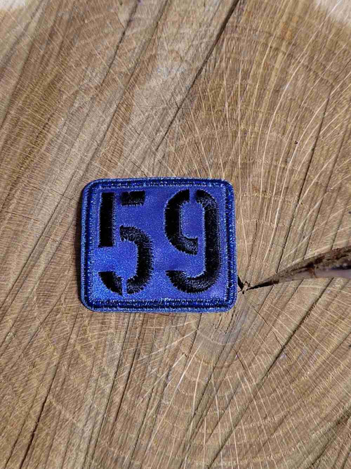 Nažehlovačka reflexní číslo 59 modrá