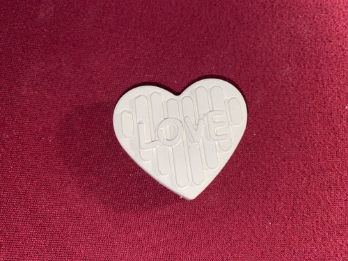 Sádrový odlitek - srdce Love ll.
