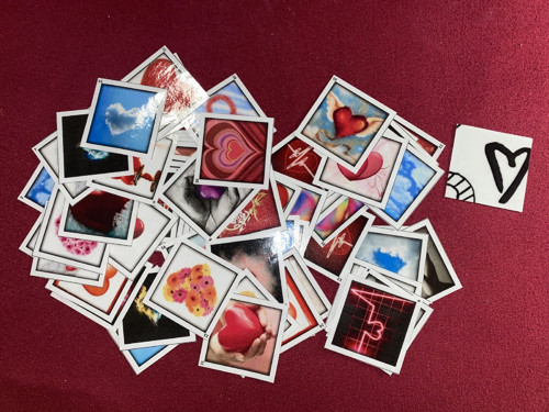 Pexeso vel.L č.90 - srdce (64kousků) — foto 1