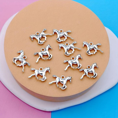 Přívěsek kovový kůň 15x18 mm (1ks)