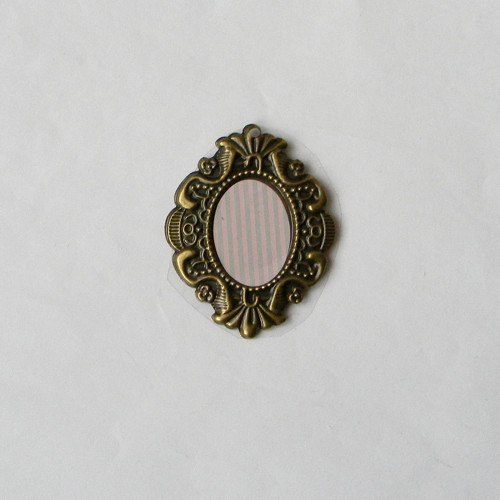 Kovový rámeček staromosaz-RM057 / 5cmx4cm/