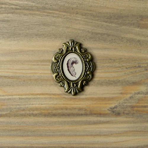 Kovový rámeček staromosaz-RM035 / 5cmx4cm/ — foto 1