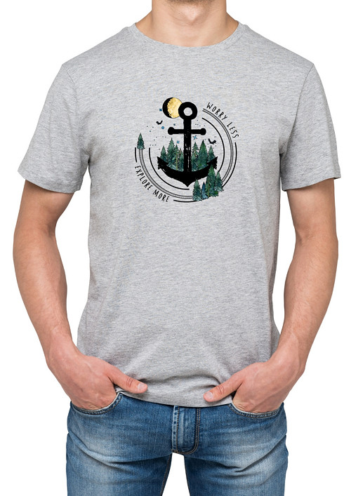 Pánské tričko "Explore More&Anchor"