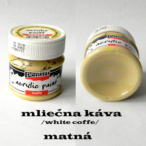Matná akrylová barva Pentart 50 ml-mléčná káva