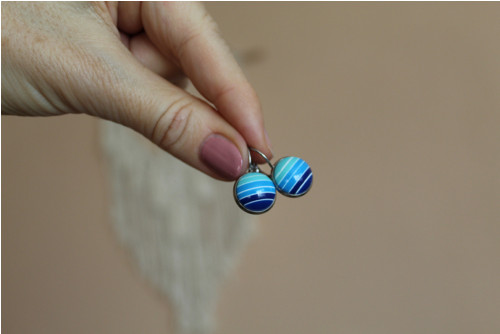 Náušnice nerez. ocel, 12 mm