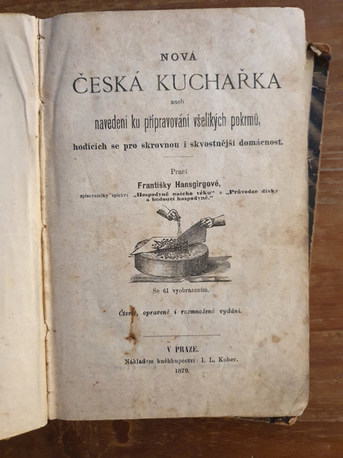 Česká kuchařka v Praze 1879 sleva ze 1750,-