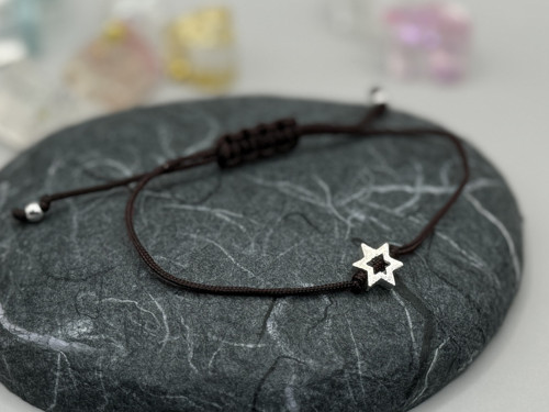 Minimalistický náramek - Star frame (tm. modrá)