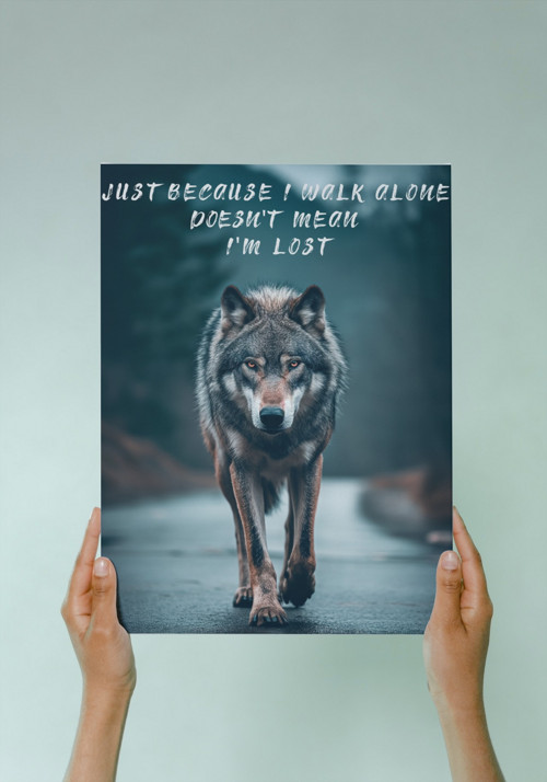Osamělý vlk - motivační 1