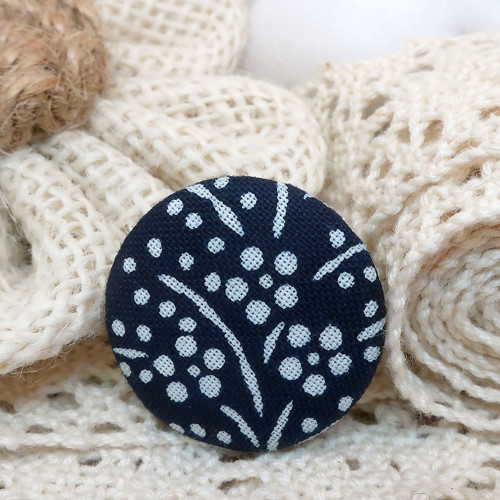 Buttonková brož z modrotisku 25mm * na objednávku