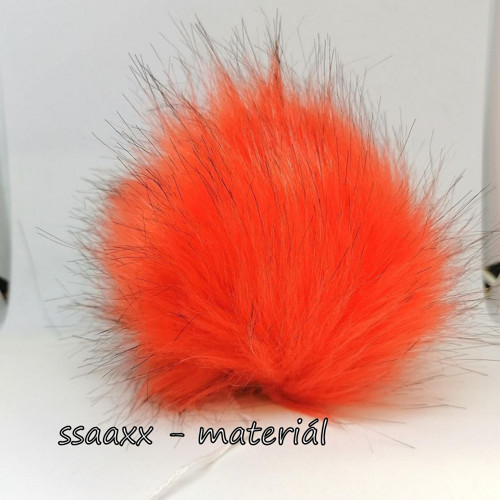Kožešinová bambulka ~ 10 cm ~ oranžová