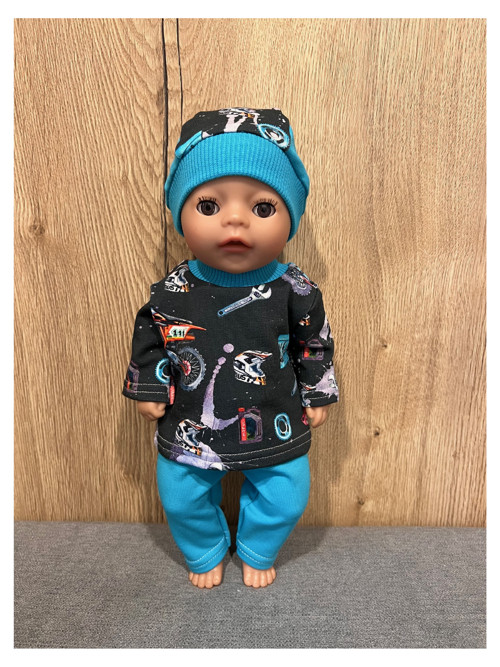 Set pro Baby Born 36 cm - tyrkysovy