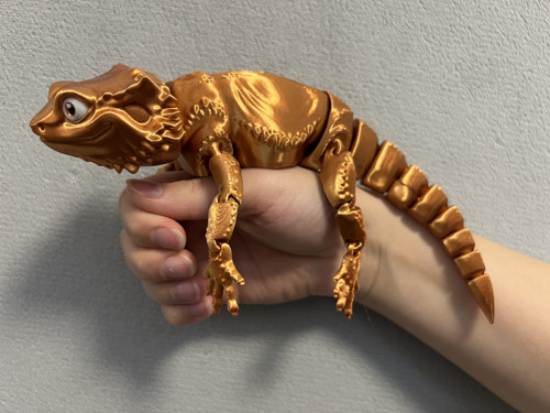 Agama Vousatá - 26 cm - 3D Tisk — foto 1