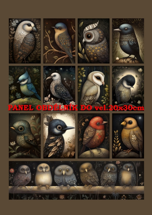 Bavlněný panel 18x25 cm - skladem — foto 1