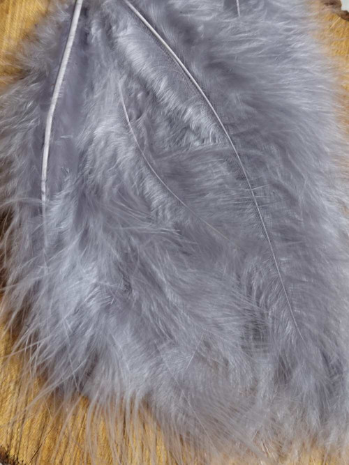 Pštrosí peří délka 9-16 cm barva šedá