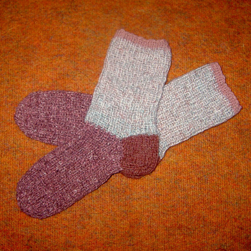 Pletené teplé ponožky — foto 1