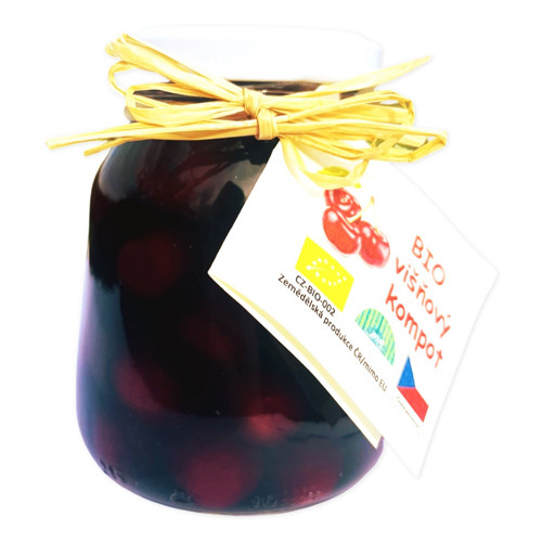 Bio višňový kompot 200ml — foto 1