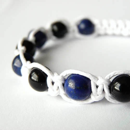 Náramek Shamballa Z Minerálů - Lapis Lazuli