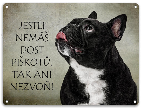 Francouzský buldoček- piškoty 2