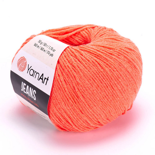 Příze Jeans - neonově oranžová