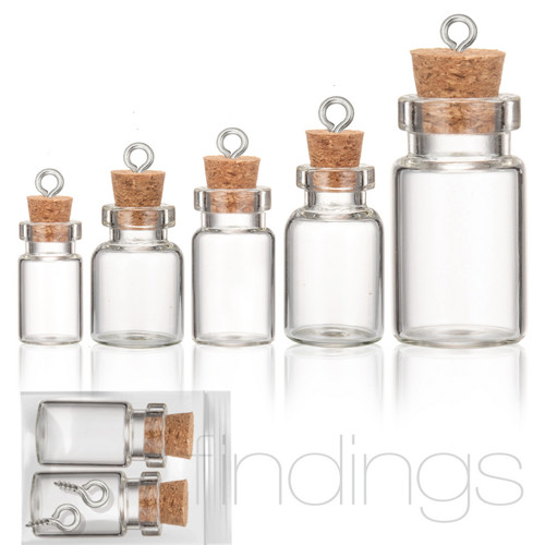 Mini lahvička včetně vrutu 2ks / "S" 10x18mm