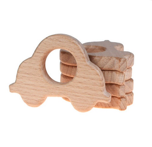 Dřevěné kousátko - autíčko 8cm (1ks) — foto 1