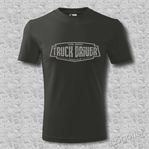 Tričko motiv Truck Driver + jméno na přání