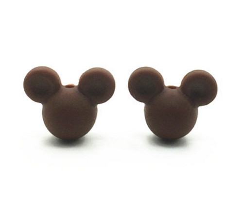 Korálky MickeyMouse 2cm - (1ks) - brown — foto 1