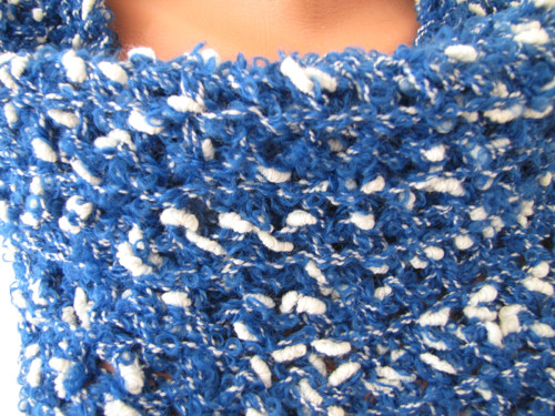 Modrobílé bouclé — foto 1