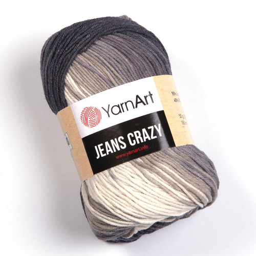 Příze Jeans Crazy - šedá — foto 1