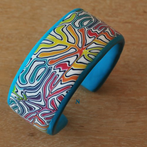 V závitech mozku / náramek "cuff" — foto 1