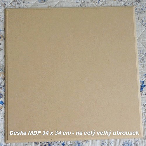 MDF deska 34 x 34 cm — foto 1