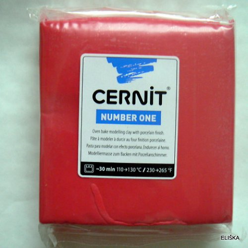 Cernit Number one 250g- 400 červená — foto 1