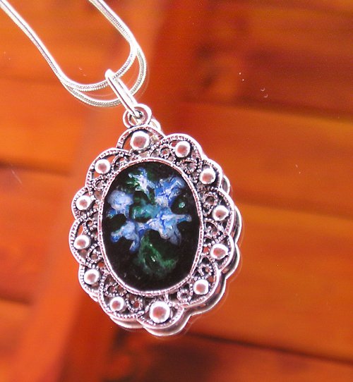 Black resin - Malované pomněnky — foto 1