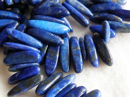 Lapis lazuli korálky - 10 kusů — foto 1