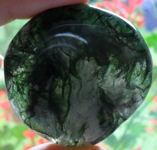 Mechový achát 45 x 46mm — foto 1