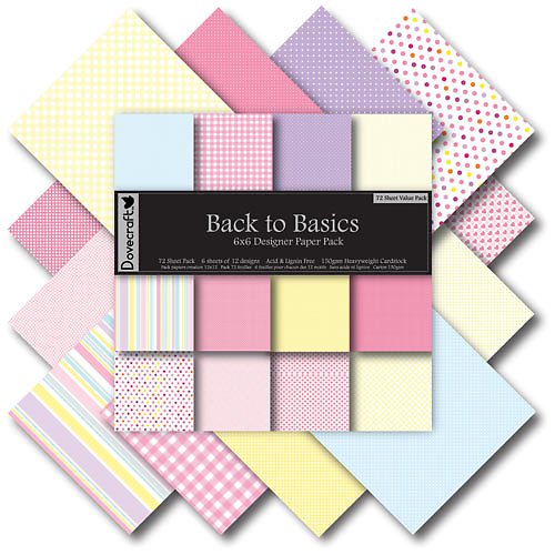 Sada papírů BACK TO BASICS 6"x 6" — foto 1
