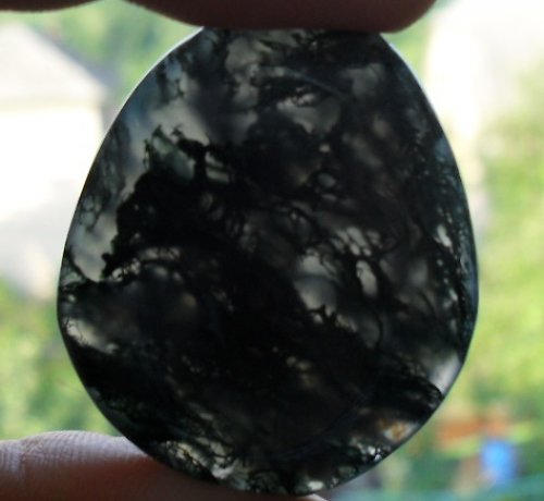 Mechový achát 40 x 36mm — foto 1