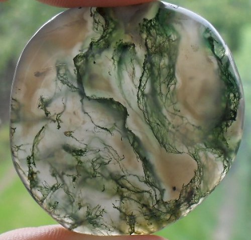 Mechový achát 40 x 38mm — foto 1