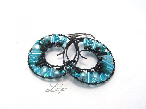 Kruhy - black&turquoise — foto 1