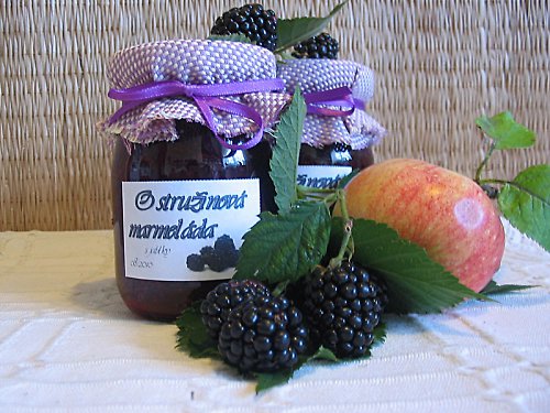 Ostružinová marmeláda s jablky 200ml — foto 1