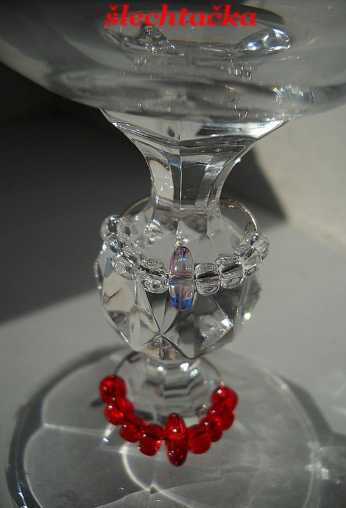 Glass charm-ozdůbky na sklenky — foto 1